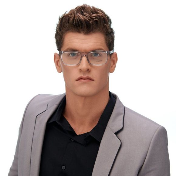 NEW Burberry BE2334 Elm 3024 Transparent Rectangle Unisex Eyeglasses - Picture 4 of 12